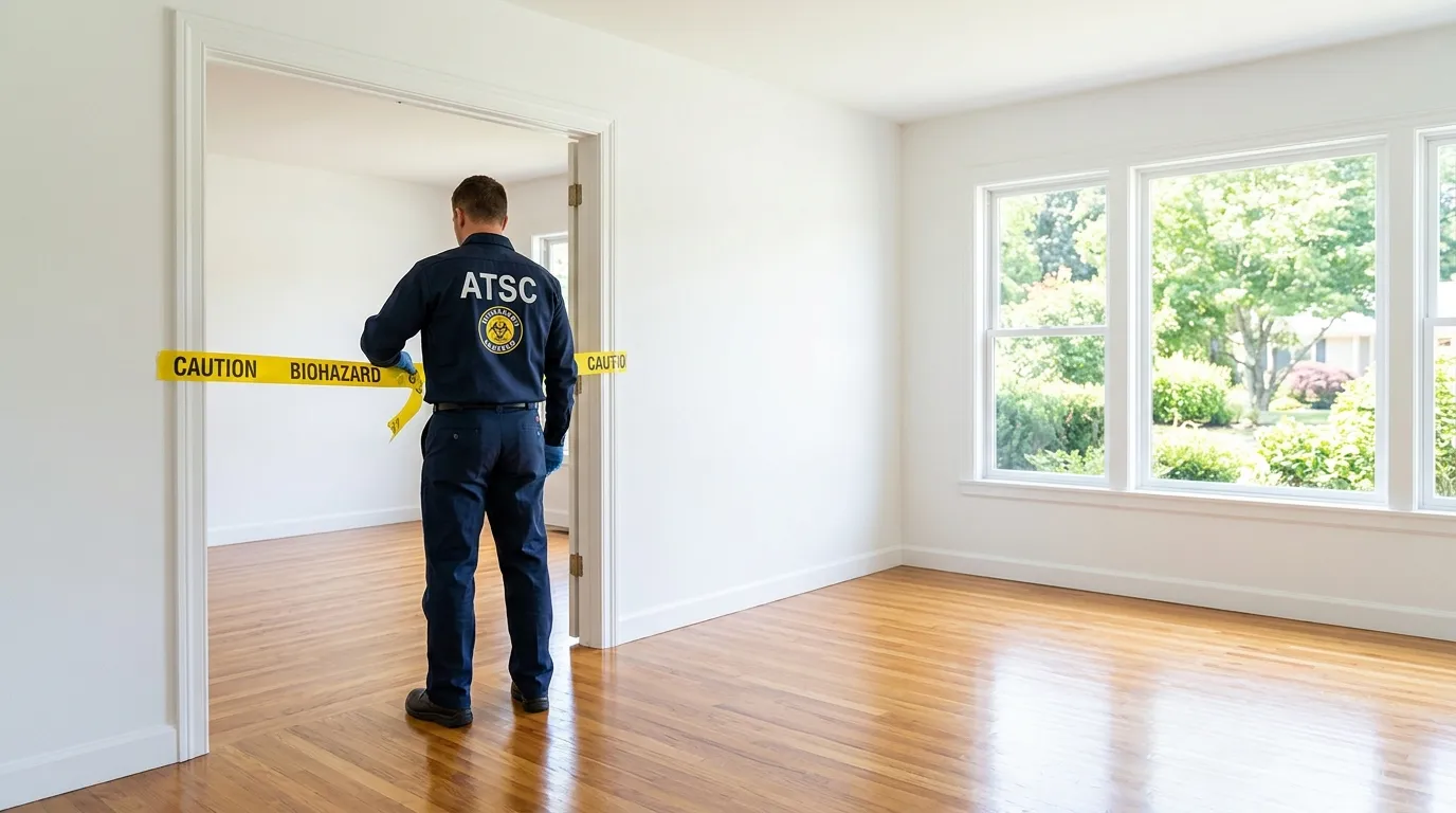 Certified biohazard cleanup crew performing Crime Scene Cleanup in Tamalpais-Homestead Valley